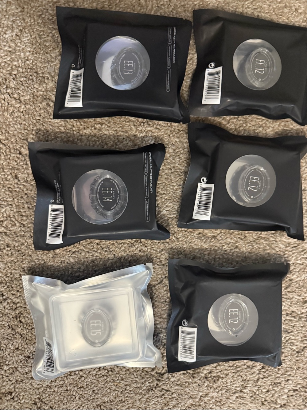 LASHIFY lot of 6 packs Black Extreme EE length 12-15